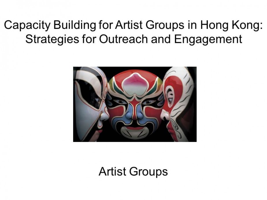 Capacity Building for Artist Groups in Hong Kong: Strategies for Outreach and Engagement