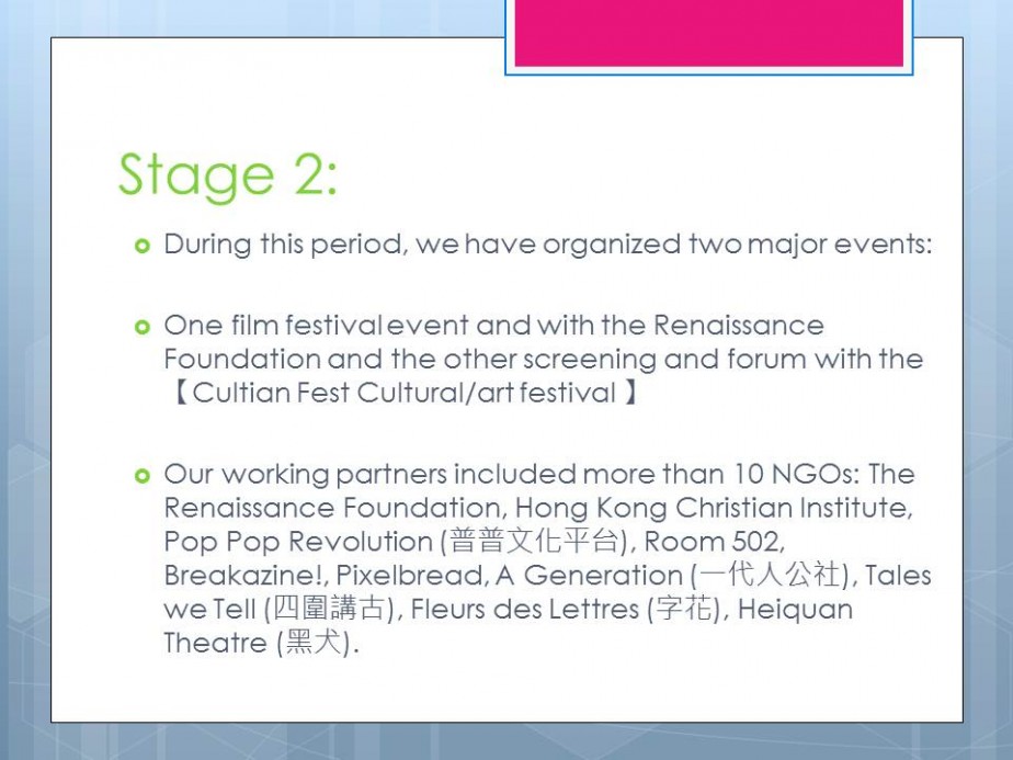 Capacity Building for Artist Groups in Hong Kong: Strategies for Outreach and Engagement