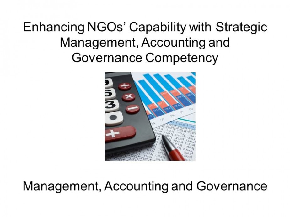 Enhancing NGO’s Capability with Strategic Management, Accounting, and Governance Competency