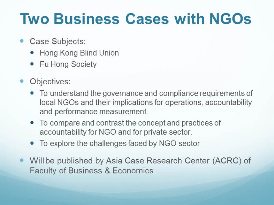 Enhancing NGO’s Capability with Strategic Management, Accounting, and Governance Competency