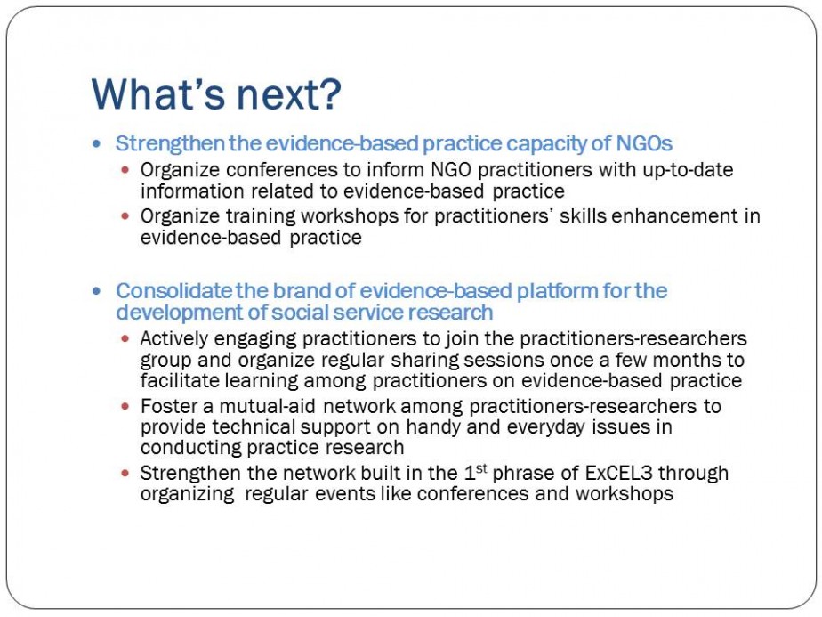 Building NGO Evidence-based Practice Capacity