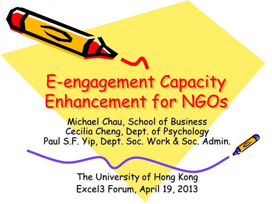 E-engagement Capacity Enhancement for NGOs