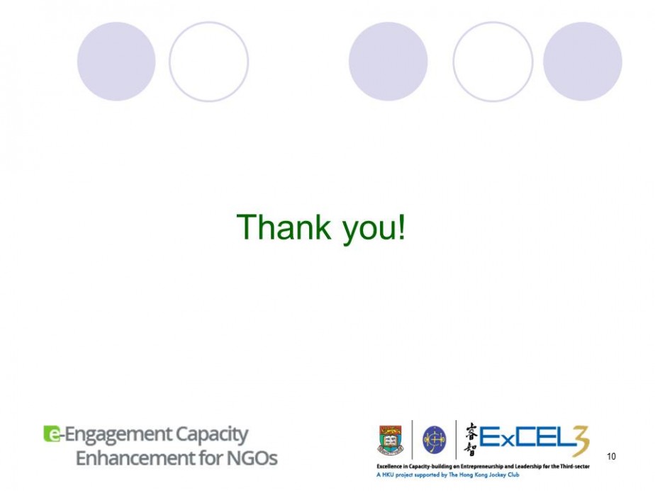 E-engagement Capacity Enhancement for NGOs