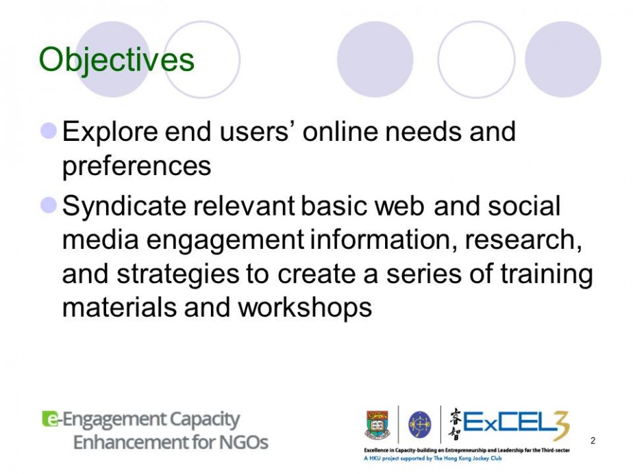 E-engagement Capacity Enhancement for NGOs
