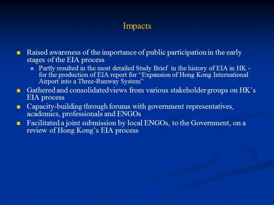 Demystifying Environmental Impact Assessment (EIA) and Cross-Boundary Planning Processes for Civil Society Groups