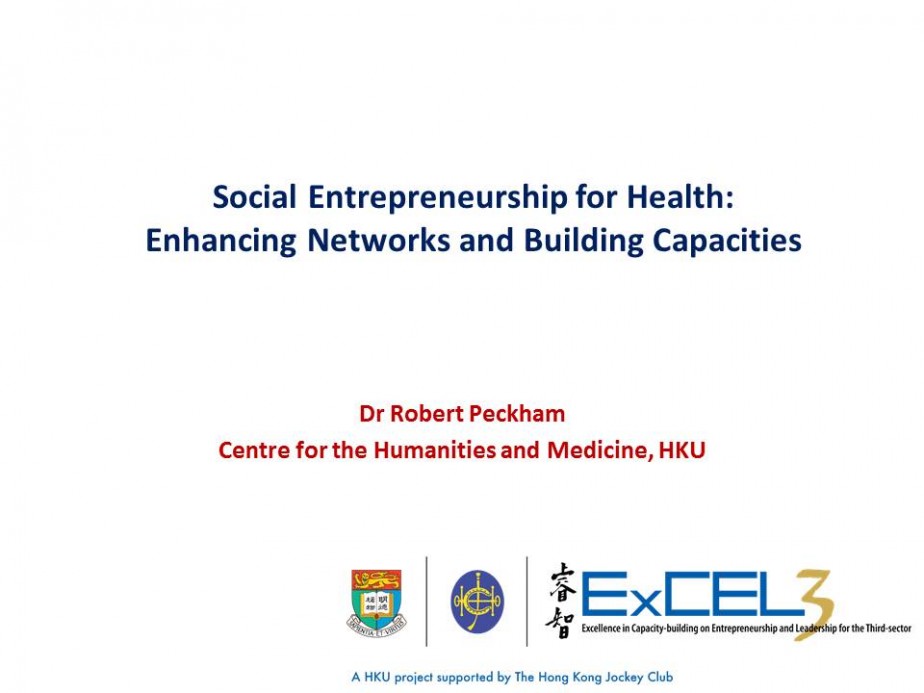 Social Entrepreneurship for Health: Enhancing Networks and Building Capacities