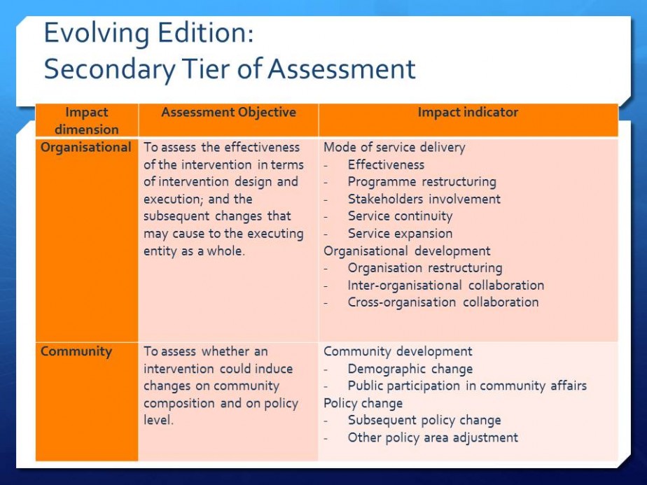 Social Impact Assessment for Non-governmental Organisations