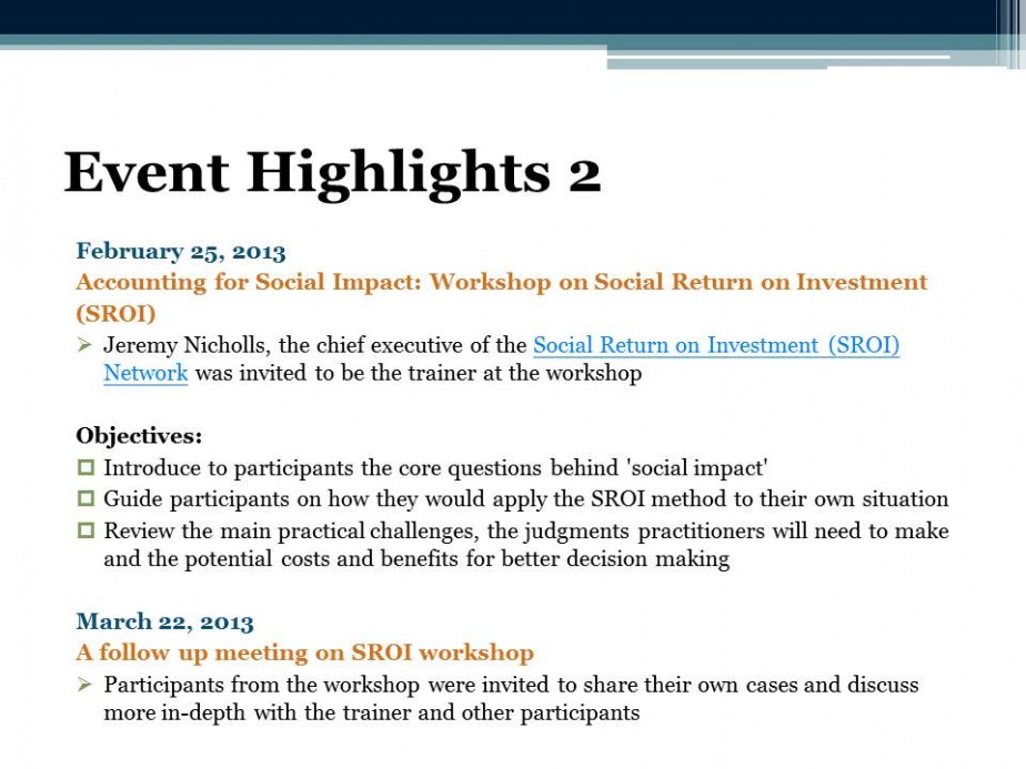 Social Impact Assessment for Non-governmental Organisations