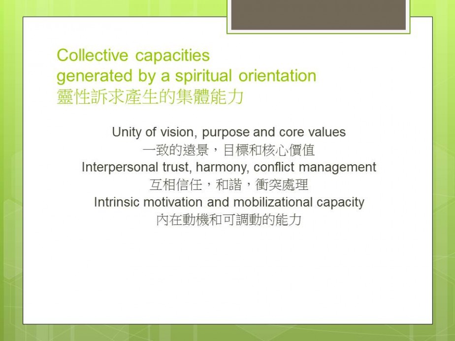Spiritual Capital in the Third Sector
