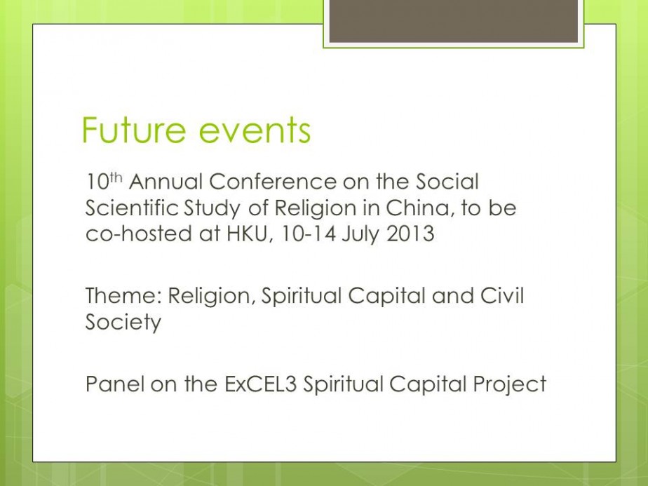 Spiritual Capital in the Third Sector