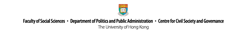 Faculty of Social Sciences, Department of Politics and Public Administration, Centre for Civil Society and Governance, The University of Hong Kong