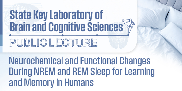 State Key Laboratory of Brain & Cognitive Sciences Public Lecture Series: Neurochemical and Functional Changes During NREM and REM Sleep for Learning and Memory in Humans
