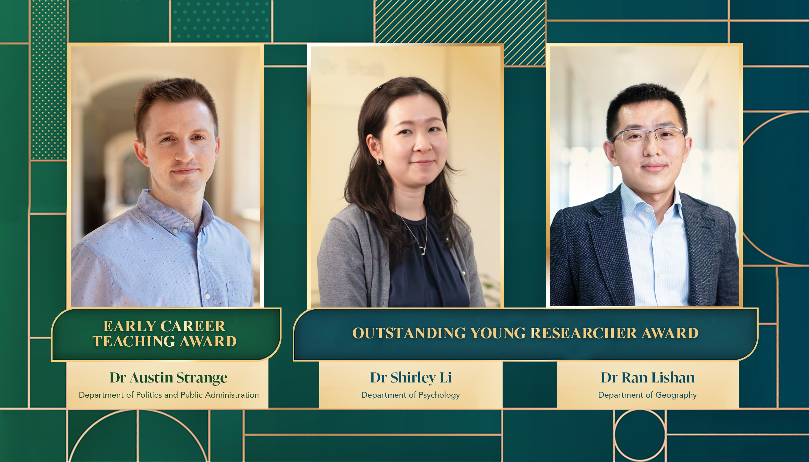 Early Career teaching award and outstanding young research award